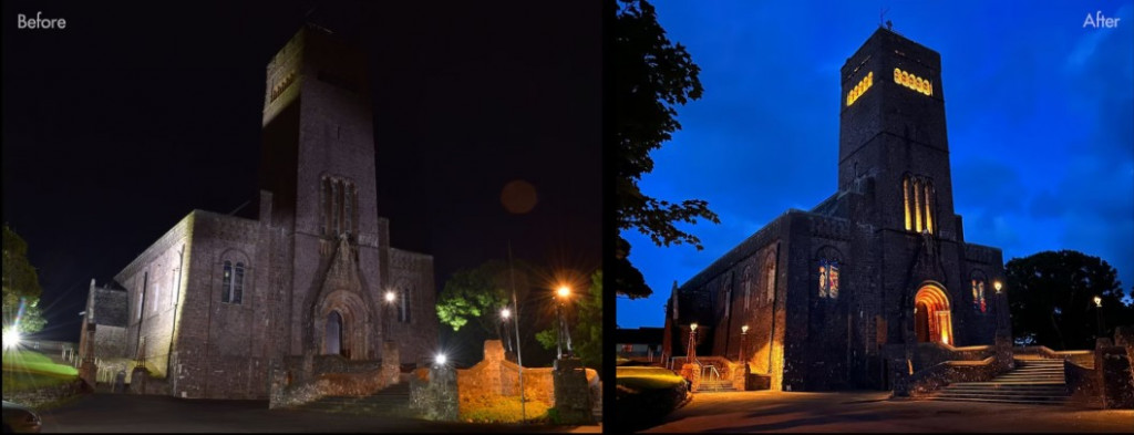 Case example of good lighting practise for heritage sites.